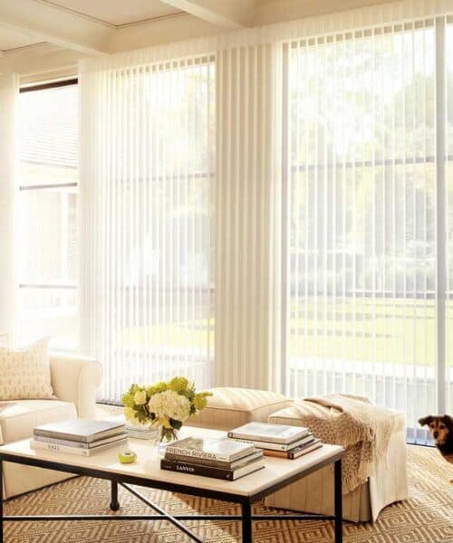 Luminette privacy sheers Manhattan apartment